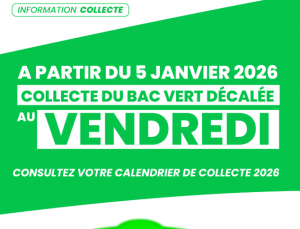 Changement des jours de collecte en 2026