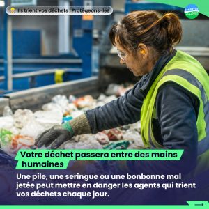 Dans le bac jaune, il n&rsquo;y a pas que des déchets… il y a aussi des humains derrière.